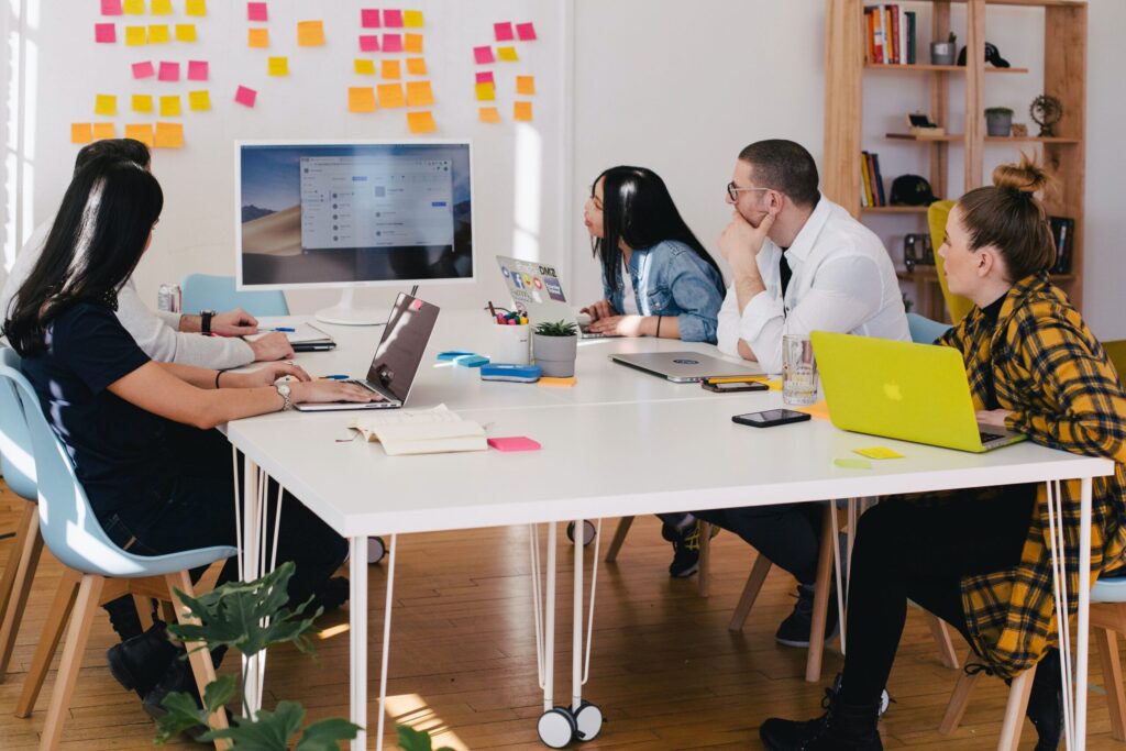 Product Manager's Strategy Board Illustrating Different Approaches in Startups and Corporations