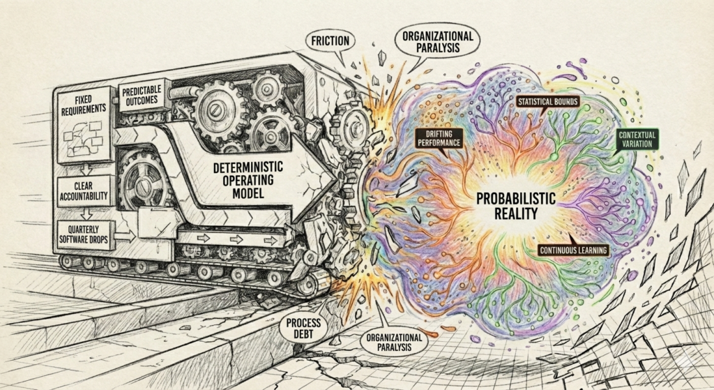 AI Transformation Deterministic Operating Models Collide with Probabilistic Reality Harshil Thakkar Product Manager